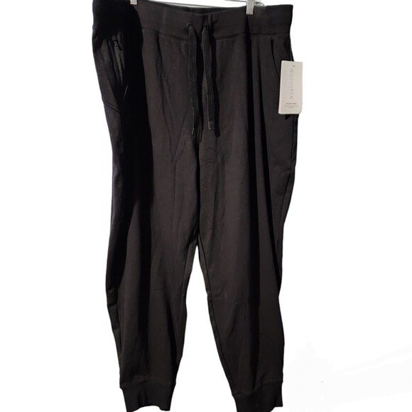 ATHLETA Triumph Jogger 3X Black Pants #982869 New Organic Cotton - Picture 1 of 12